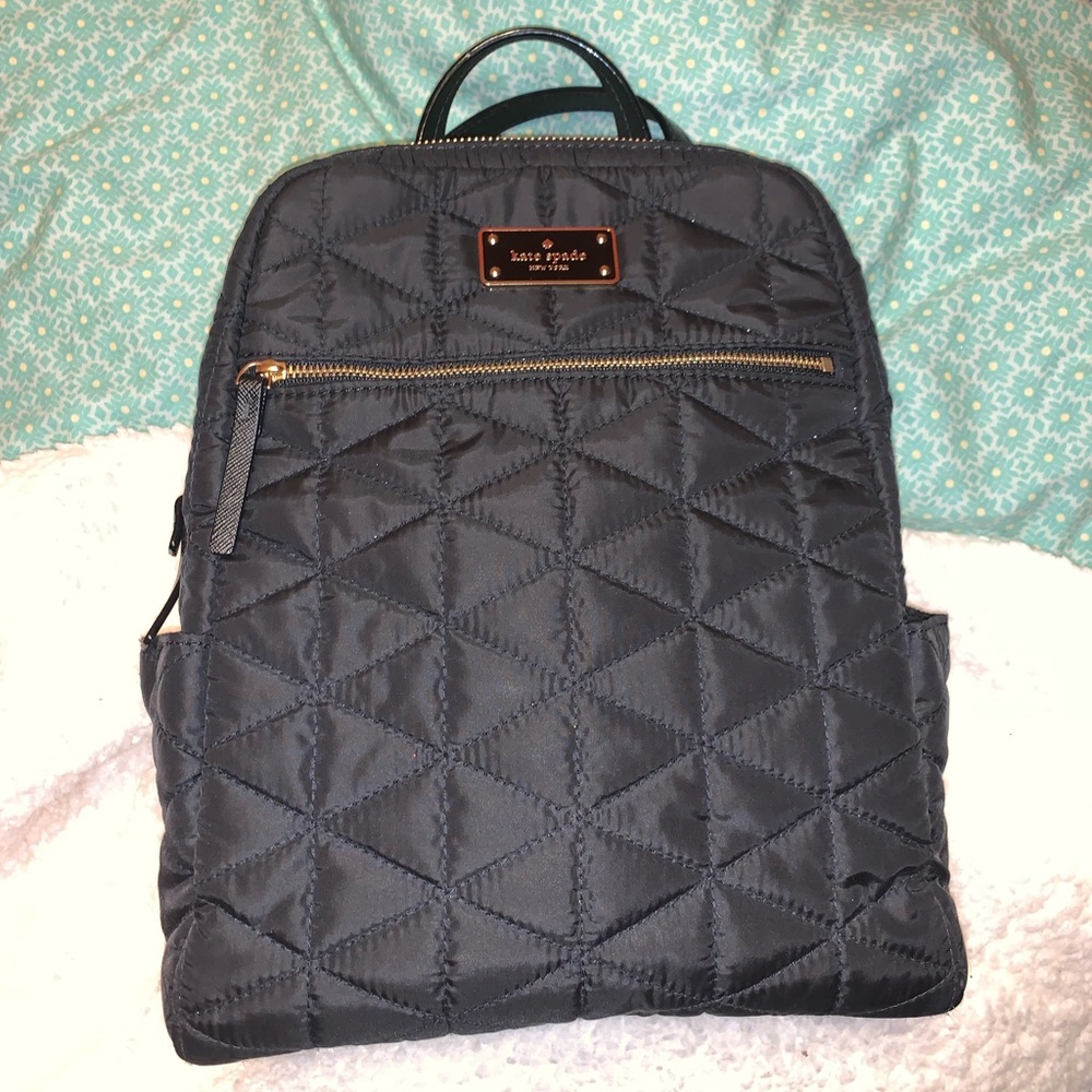 Kate Spade ♠️Quilted Backpack Black